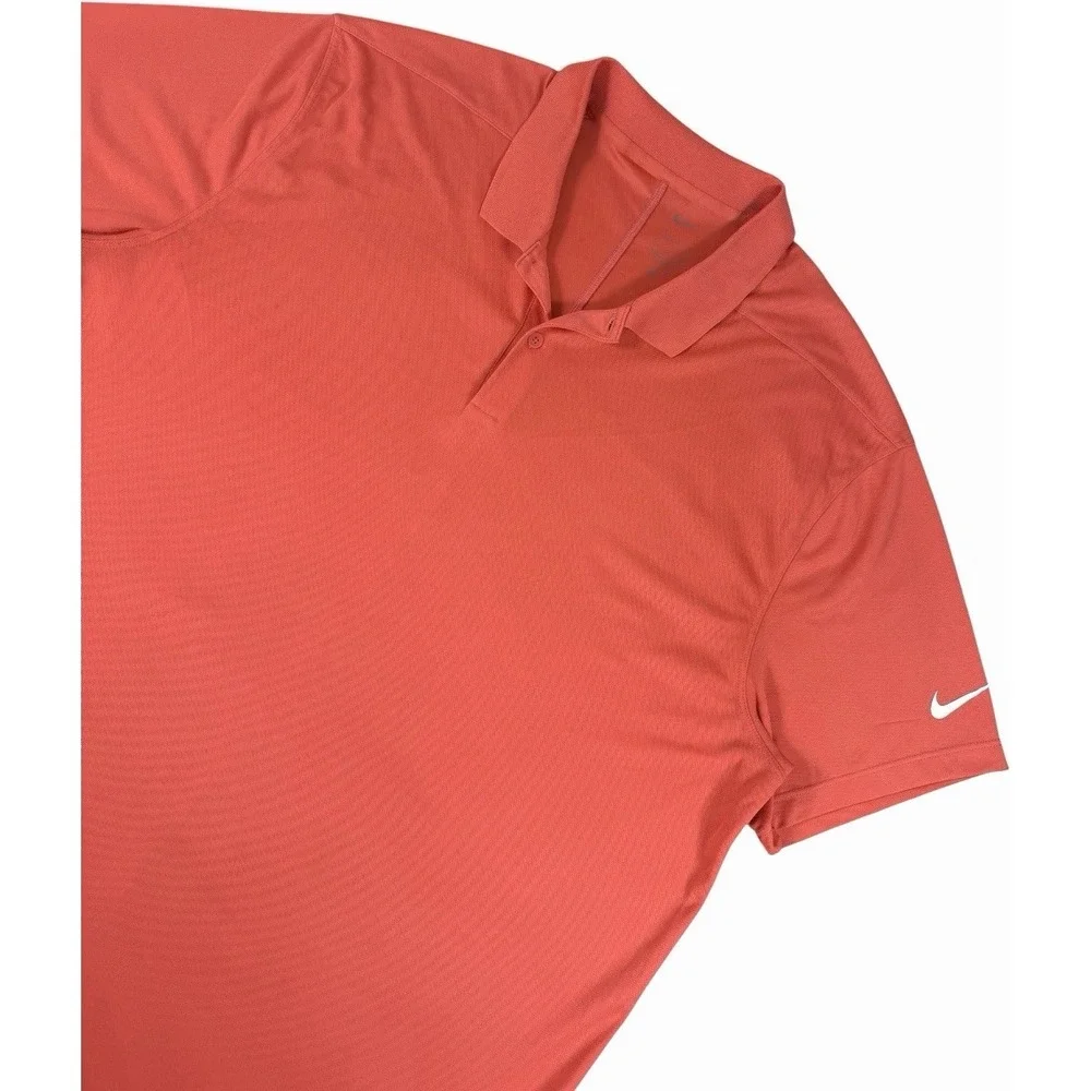 Nike Dri-FIT Victory Golf Polo Shirt Orange Men's XL